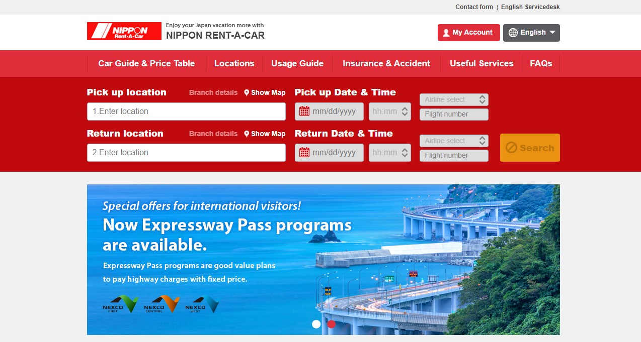 Nippon Rent-A-Car at Kansai Airport