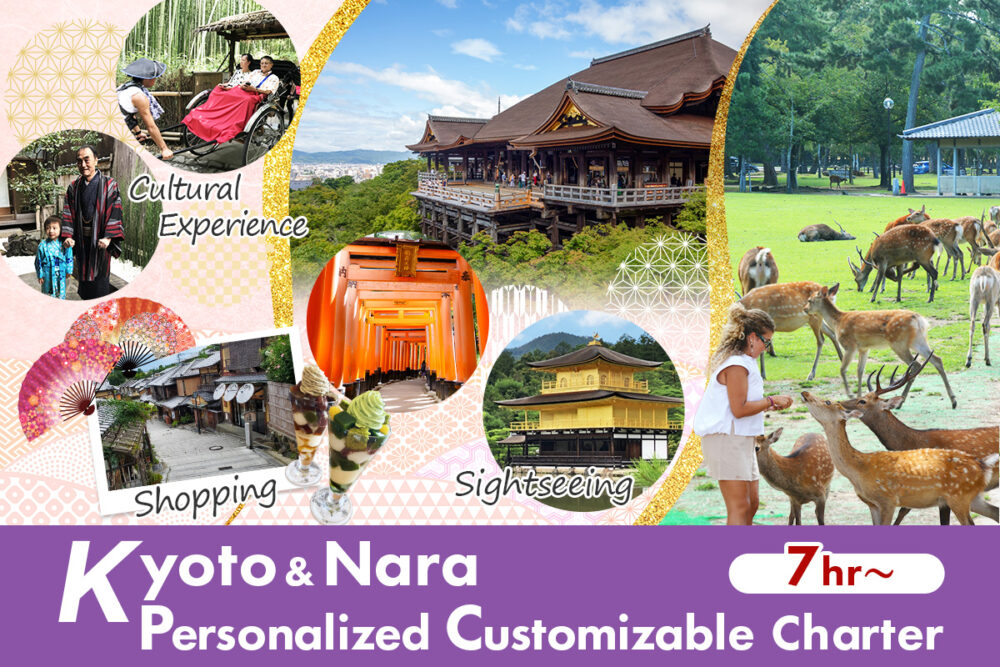 Kyoto & Nara Customizable Charter from Osaka Hotel